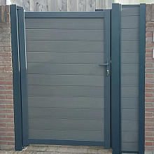 Boston maatwerk Enkele poort groot max (B) 200cm (H) 200cm incl insteekslot